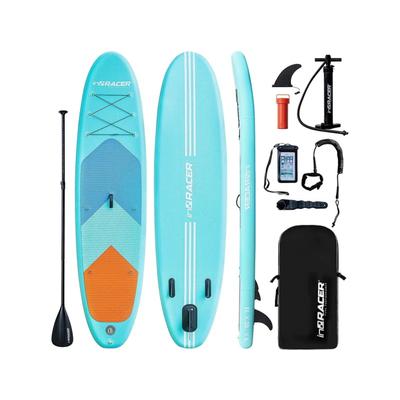 inQRACER Inflatable Stand Up Paddle Board w/Free Premium SUP Accessories & Backpack Blue Medium IQR-SUP-G