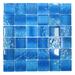 Giorbello Starlight Glow 1.9" x 1.9" Glass Grid Mosaic Tile Glass in Blue | 1.9 H x 1.9 W x 0.31 D in | Wayfair G9001-1