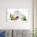 Union Rustic Wooded Holiday I - Festive Reindeer Canvas in White | 24 H x 36 W x 1.25 D in | Wayfair 74D2A9E722A9439E88D7A2C5334F8ED4