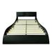 Brayden Studio® Bocar Queen Platform Bed Upholstered in Black | 33.27 H x 62.4 W x 80.12 D in | Wayfair 890AC122642F4929A38A6DE713349091