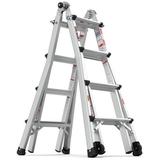 WFX Utility™ Aluminum Multi-Position Ladder Aluminum in Gray/White | 23.62 W x 8.27 D in | Wayfair BB4DE55EB9554FF198F264B7A2B41241