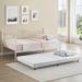 Winston Porter Marielos Upholstered Daybed w/ Trundle in White | Wayfair D730E8594F514673ADCA7099D9066E06