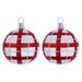 The Holiday Aisle® Ball Ornament Glass in Red/White | 3.3 H x 3.15 W x 3.15 D in | Wayfair FE48E369D5B24F5482EB3B9CAD5FF9F7