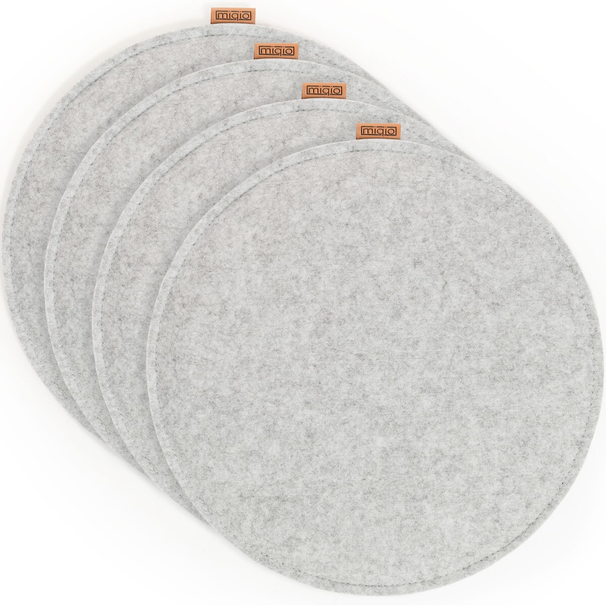 4 er Set Sitzkissen 4 Sitzauflage mit Antirutschnoppen Ø 40 cm Image