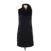 Calvin Klein Casual Dress High Neck Sleeveless: Black Print Dresses - Women's Size Small