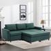 Linen Seat Module for Modular Sectional Sofa Couch, 3-seat Modular Sectional Sofa w/2 Ottomans for Living Room Apartment Office