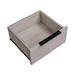 Grey Wood Nightstand Square End Table Coffee Side Table with 2 Drawers