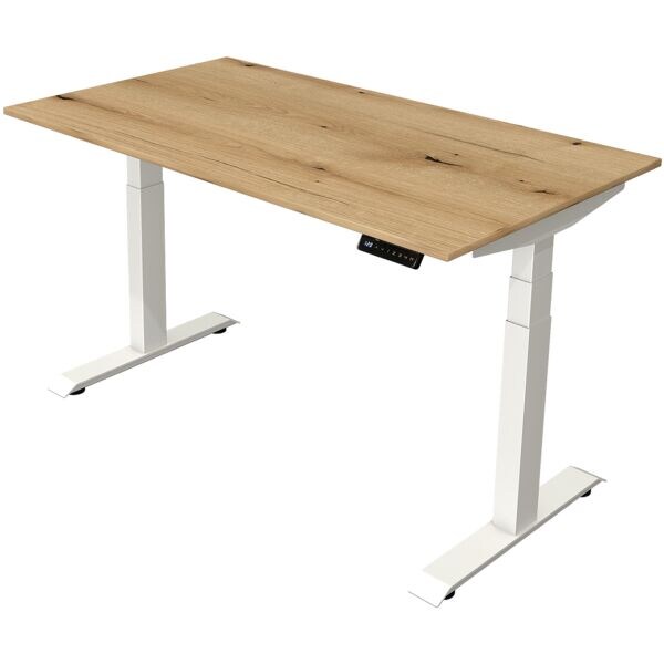 Kerkmann Schreibtisch höhenverstellbar (elektrisch) »Move 4« 140 cm T-Fuß braun, 140x129x80 cm