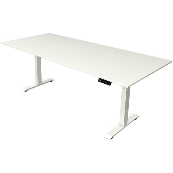 Kerkmann Schreibtisch höhenverstellbar (elektrisch) »Move 4« 225 cm T-Fuß weiß, 225x129x100 cm