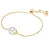 Lulu & Jane Perlen-Armband Messing Muschelkernperle in Roségold Gold Damen