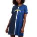 Women's Starter Navy Los Angeles Chargers Ace Tie-Dye T-Shirt Dress