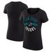 Women's G-III 4Her by Carl Banks Black San Jose Sharks City Graphic Sport Fitted Crewneck T-Shirt