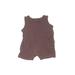 Baby Gap Short Sleeve Outfit: Brown Print Tops - Size 6-12 Month