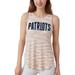 Women's Concepts Sport New England Patriots Sunray Multicolor Tri-Blend Tank Top