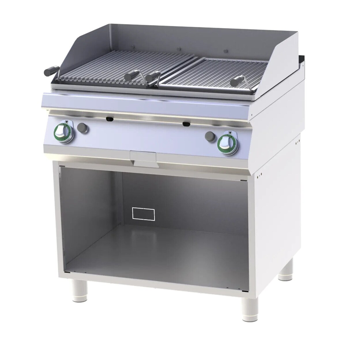 Groju Lavasteingrill Standgerät Lavagrill Grill 800x730x900mm 15kw Gas Edelstahl Image