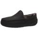 UGG Men's Ascot Slipper, Black Matte Leather, 12