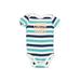 Just One You Made by Carter's Short Sleeve Onesie: Blue Stripes Bottoms - Size 12 Month