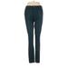 Joe's Jeans Faux Leather Pants - Mid/Reg Rise: Teal Bottoms - Women's Size 28