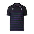 Canterbury Men Ireland Official 18/19 Cotton Jersey Stripe Polo - Navy Blazer Marl, S