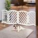 Tucker Murphy Pet™ Darias Free Standing Pet Gate Wood (a more stylish option) in Pink/White | 24.125 H x 81 W x 2.75 D in | Wayfair