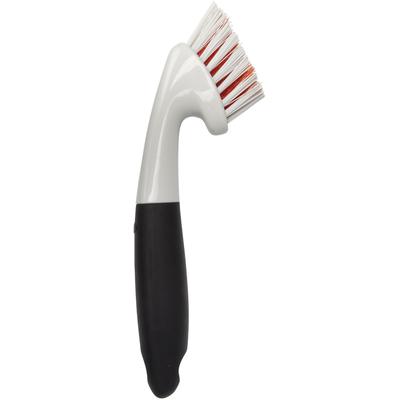 Reinigungsbürste OXO GOOD GRIPS, schwarz-weiß (schwarz und weiß), B:5cm H:25,4cm, Kunststoff, Reinigungsbürsten, Fugenbürste mit ergonomischem Griff Image