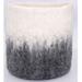 AllModern Harald Sheep Wool Pot in Gray/White | 6.25 H x 6.25 W x 6.25 D in | Wayfair 8BD18B04133B4FA4AD5426B6E0A8255E