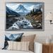 Millwood Pines Bianey Canadablack & White Mountain Reflections I On Canvas Print Plastic in Gray/White | 34 H x 44 W x 1.5 D in | Wayfair