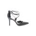 Nine West Heels: Pumps Stilleto Cocktail Party Black Print Shoes - Women's Size 8 1/2 - Pointed Toe