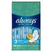 Always Ultra Thin Pads with Wings Unscented (Pack of 3)