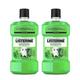 Listerine Smart Rinse Kids Alcohol-Free Anticavity Sodium Fluoride Mouthwash Ada Accepted Oral Rinse For Dental Cavity Protection Mint Shield Flavor Convenience Pack 2 X 500 Ml.
