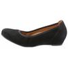 Pumps GABOR "KRETA", Damen, Gr. 36, schwarz, Ziegenveloursleder, unifarben, klassisch, Schuhe, Keilabsatz, Halbschuh, Schlupfschuh, in bequemer Weite G (= weit)