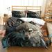 2/3 Pcs Duvet Cover Set 3D Wolf Printed High Quality Bedding Cover Set Home Bed Sets King (90 x104 )