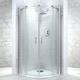 Cooke & Lewis Eclipse Quadrant Shower Enclosure, Tray & Waste With Double Sliding Doors (W)900mm (D)900mm
