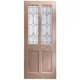 Mccall 2 Panel Oak Veneer Glazed External Front Door Rh Or Lh, (H)1981mm (W)838mm