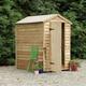 Forest Garden 6X4 Larchlap Apex Roof Overlap Wooden Shed With Assembly Service