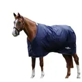 Saxon Defiant Standard-Neck Midweight Horse Turnout Rug Navy/white (6 3")