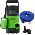 Pro-Kleen Submersible Water Pump Electric 400W With 10M Layflat Hose For Clean Or Dirty Water