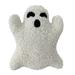 Halloween Ghost Shaped Pillow Plush Toy Stuffed Doll Fluffy Throw Pillow Cushion for Kids Halloween Party Decoration