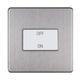 Varilight 10A 1 Way Stainless Steel Effect Switch
