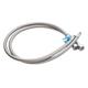 1PC Stainless Steel Drinking Water Hose Heavy Duty Flexible Hose Hot and Cold Water Faucet Hose Connector Inlet for Kitchen Sink Bathroom Home (60cm)