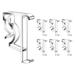 Valance Clips 2inch 6pcs Clear Plastic Hidden Retainer Holder for Window Blind Valance Horizontal Faux & Wood Blinds Parts