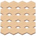 24pcs Mini Furniture Bamboo Floorboard Decor Mini Floors Miniature Adornment