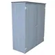 Charles Bentley Fsc Garden Chest Storage Shed H155 X L55 X W138Cm Grey Wooden