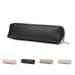 PU Leather Pencil Case Waterproof Simple Design Pen Bag Pocket Pen Holder for Student Office College-Black