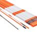 VEVOR Driveway Markers 48 inch 0.4 inch Diameter Orange Fiberglass Poles Snow Stakes with Reflective Tape