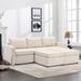 3 Seat Sleeper Sofa Module Sectional Sofa with 2 Ottoman, Reclining Loveseat Sofa Covers w/ Removable Seat/ Back Cushion