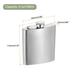 6oz 168ml Stainless Steel Hip Flask with Cup for Camping Outdoor Activity Silver