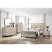 Aglae 3 Piece Drift Wood Rustic Panel Bedroom Set