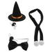 Costume Witch Hat Guinea Halloween Lizard Hamster Bearded Dragon Small Wizard Bowtie Animal Hats Pet Scarf Caps Reptile