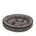 LFOGoods Kennel Cat Nest Plush Round Pet Nest Winter Warm Mat Dog Mat Dog Bed Pet Bed Pet Supplies-Wind WaveL(60cm*48cm)